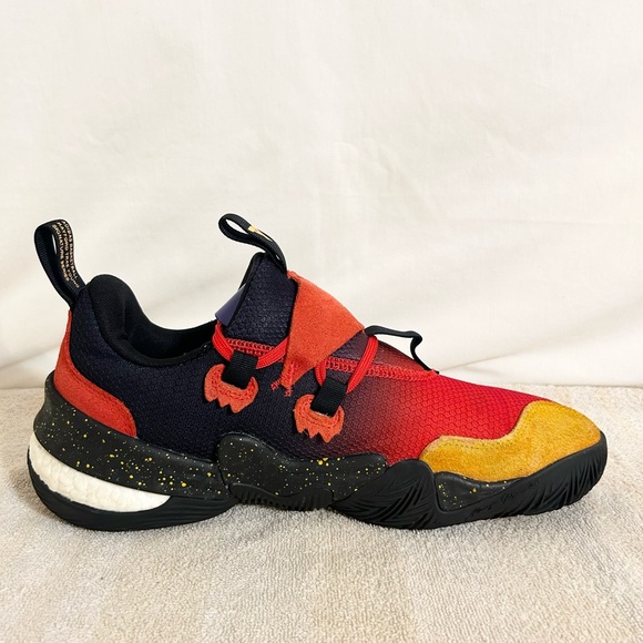 Adidas Trae Young 1 Atlanta Hawks Black/Red/Yellow size 10 MENS BASKETBALL SHOES - Picture 5 of 9